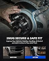 Vista 4 de Orion Motor Tech Espaciadores de rueda de 4 x 4, espaciadores de ruedas para carrito de golf compatibles con EZGO EZ GO Golf Cart Club Car ATV