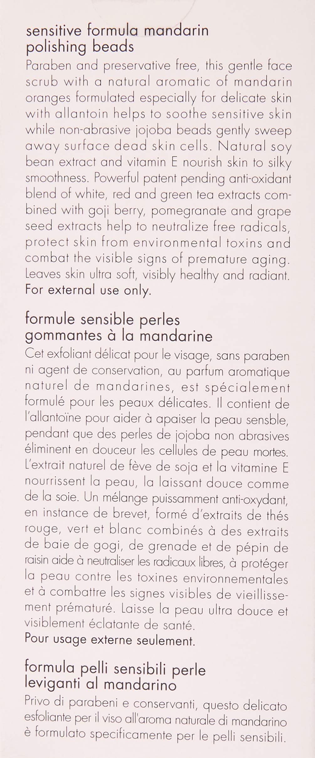 June Jacobs Sensitive Formula Mandarin Polishing Beads, 3.8 Fl Oz