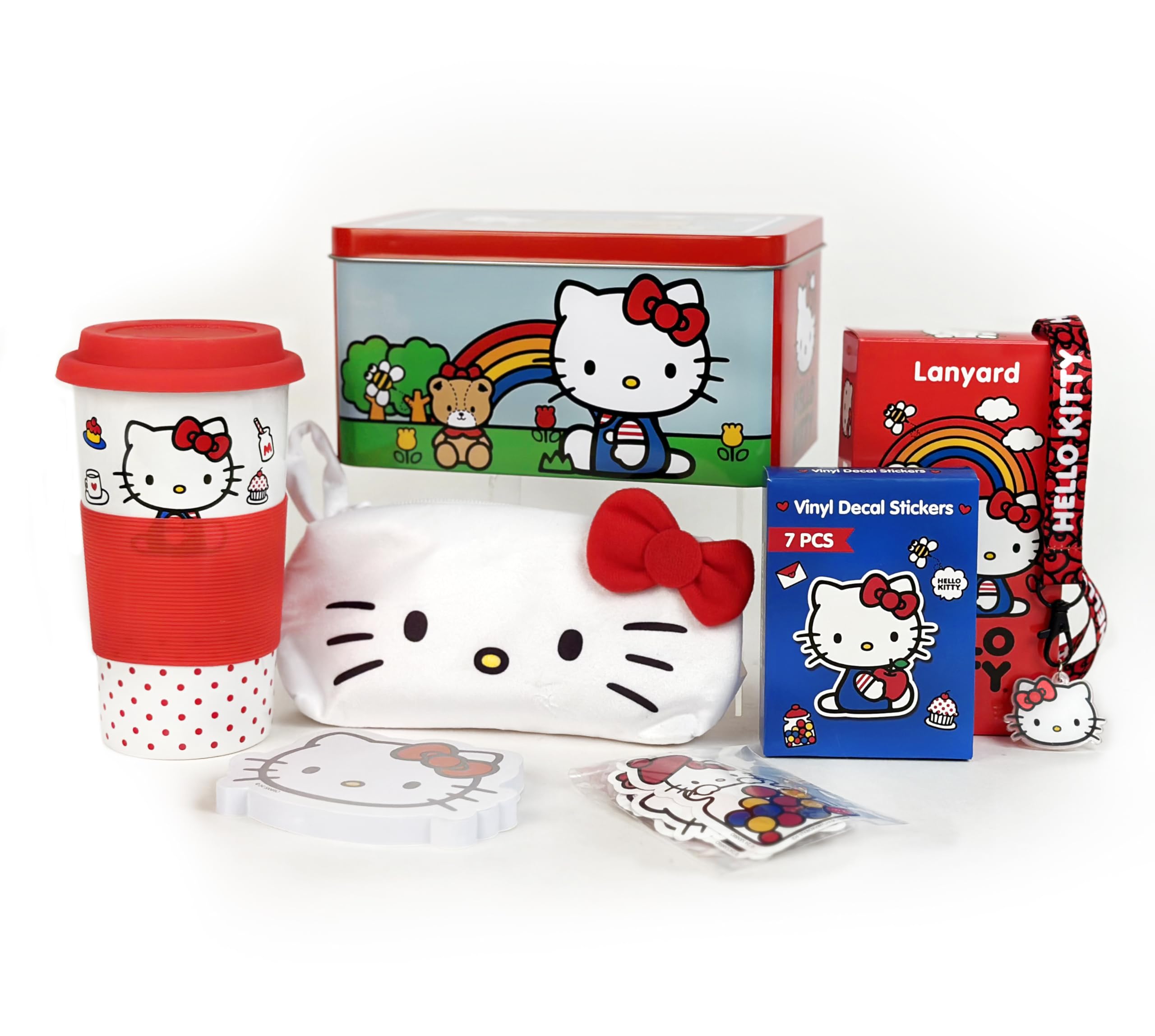 Amazon.com: Megatoys Hello Kitty Gift Set - Ceramic Mug, Tin Box