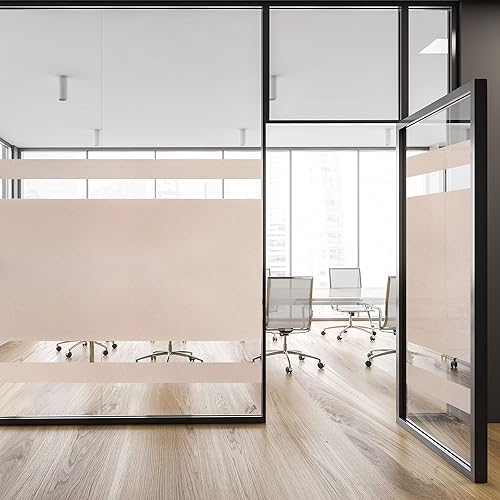 Miniatura 5 de Zulay Home Película de privacidad para ventana no adhesiva opaca para ventana deslumbramiento y protección UV película extraíble de vidrio