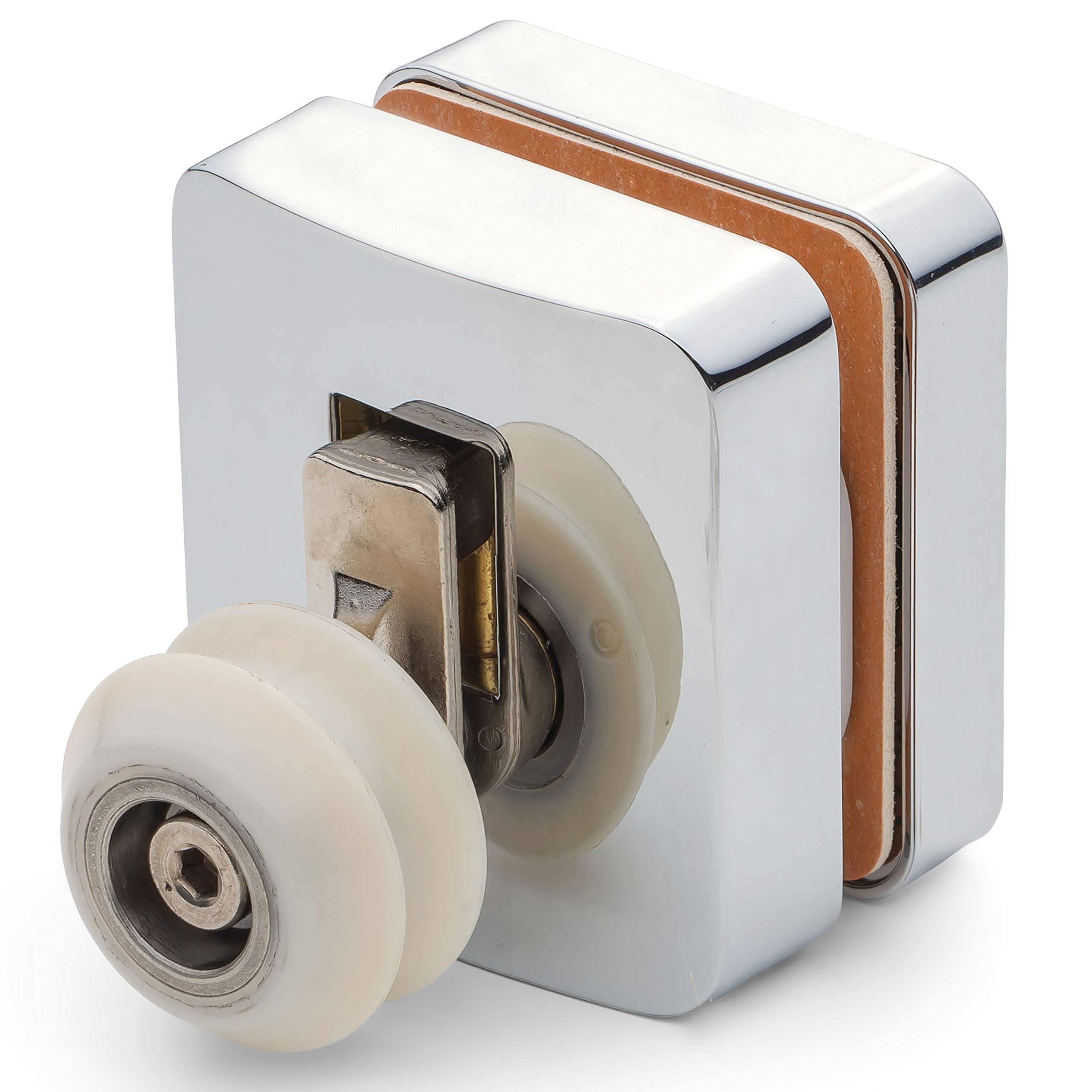 Rouleau de porte de douche 23mm en alliage de zinc Erm4 bas pivotant pour rechange de cabine