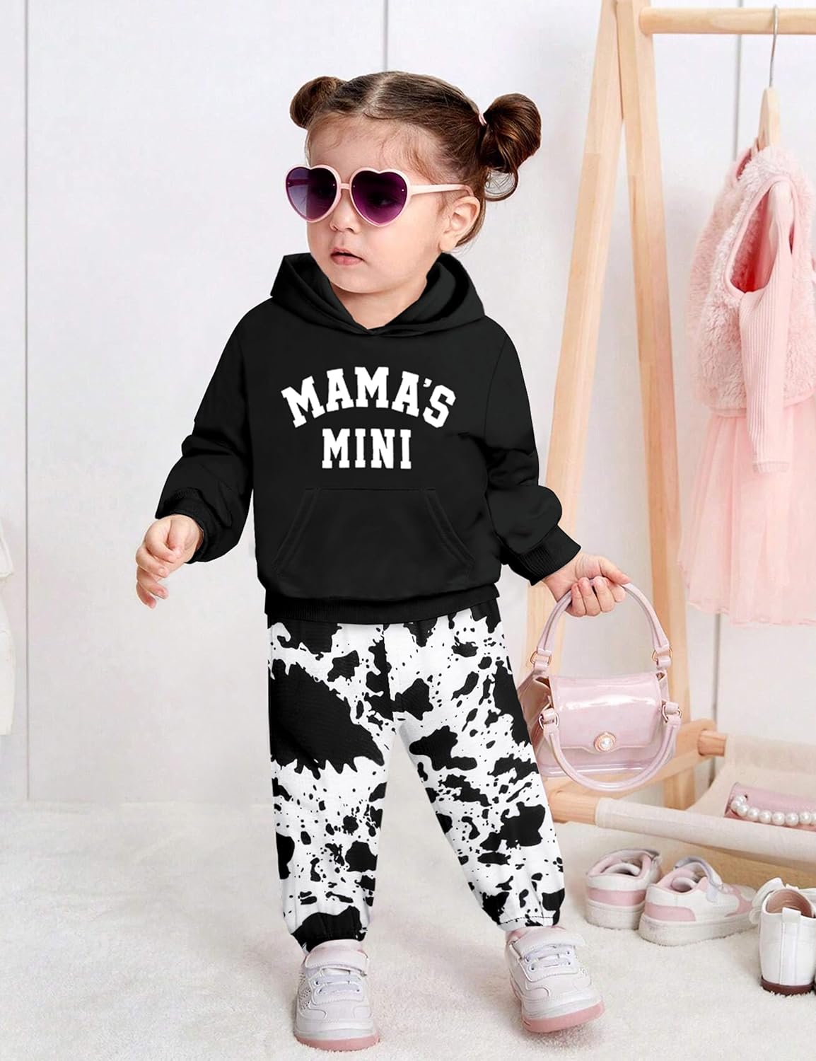 KANGKANG Toddler Baby Girl Clothes Hoodie Sweatshirts Print Pants 2 Piece Outfits Cute Fall Winter Clothing Set - Image 3
