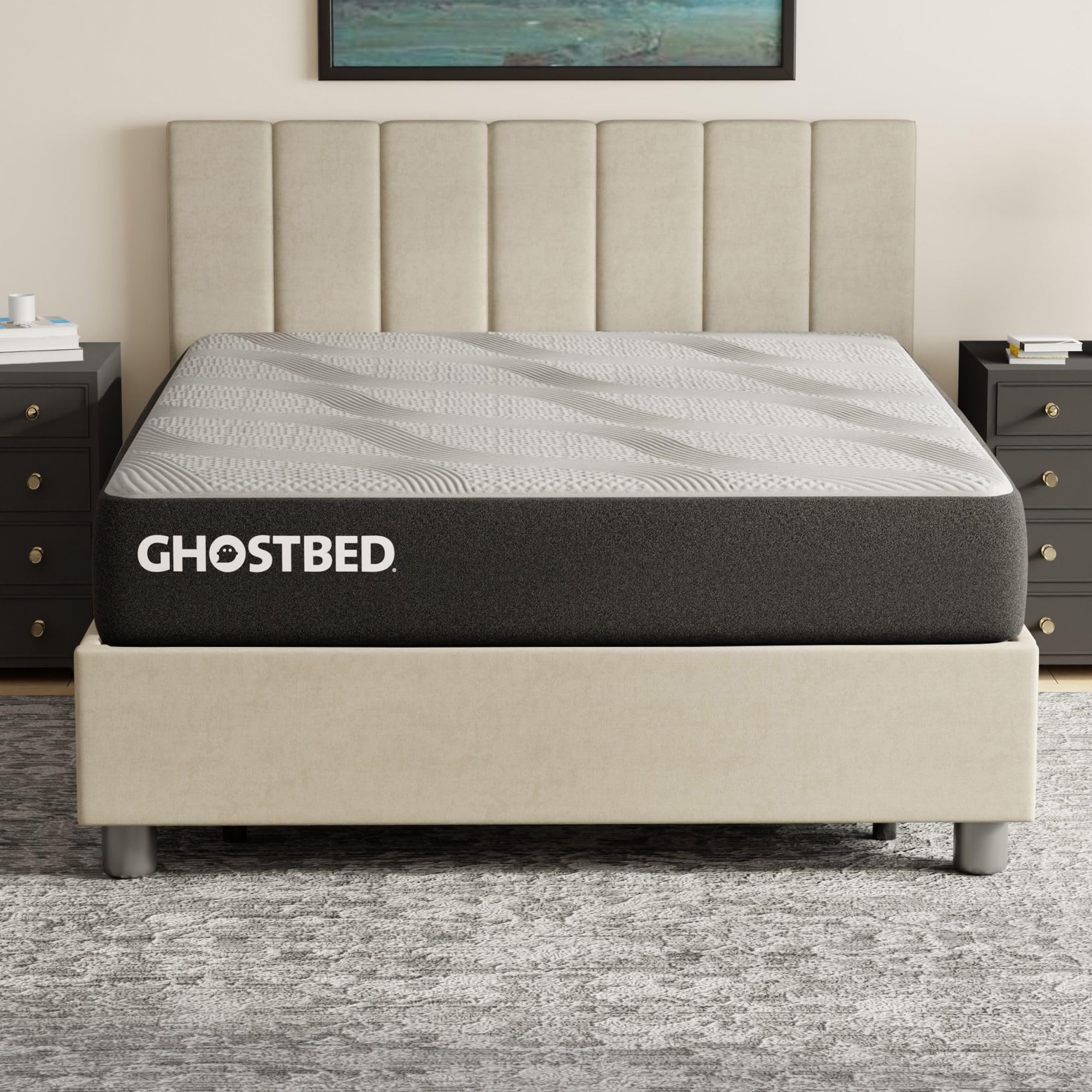 GhostBed Ultimate 11 Inch Mattress - Memory Foam King Mattress, Firm Feel with Breathable, Cool-to-The-Touch Cover - Made in The USA, CertiPUR-US