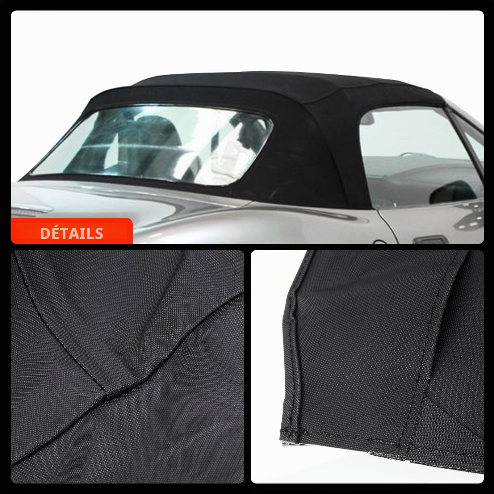 Frankberg Capote de cabriolet Softtop Compatible avec Z3 R.o.a.d.s.t.e.r E36 1.8i 1.9i 2.2i 2.0i 2.8i 2.5i 3.0i M 3.2 1995-2003 Cabriolet Remplacer# BM3392,54318411121