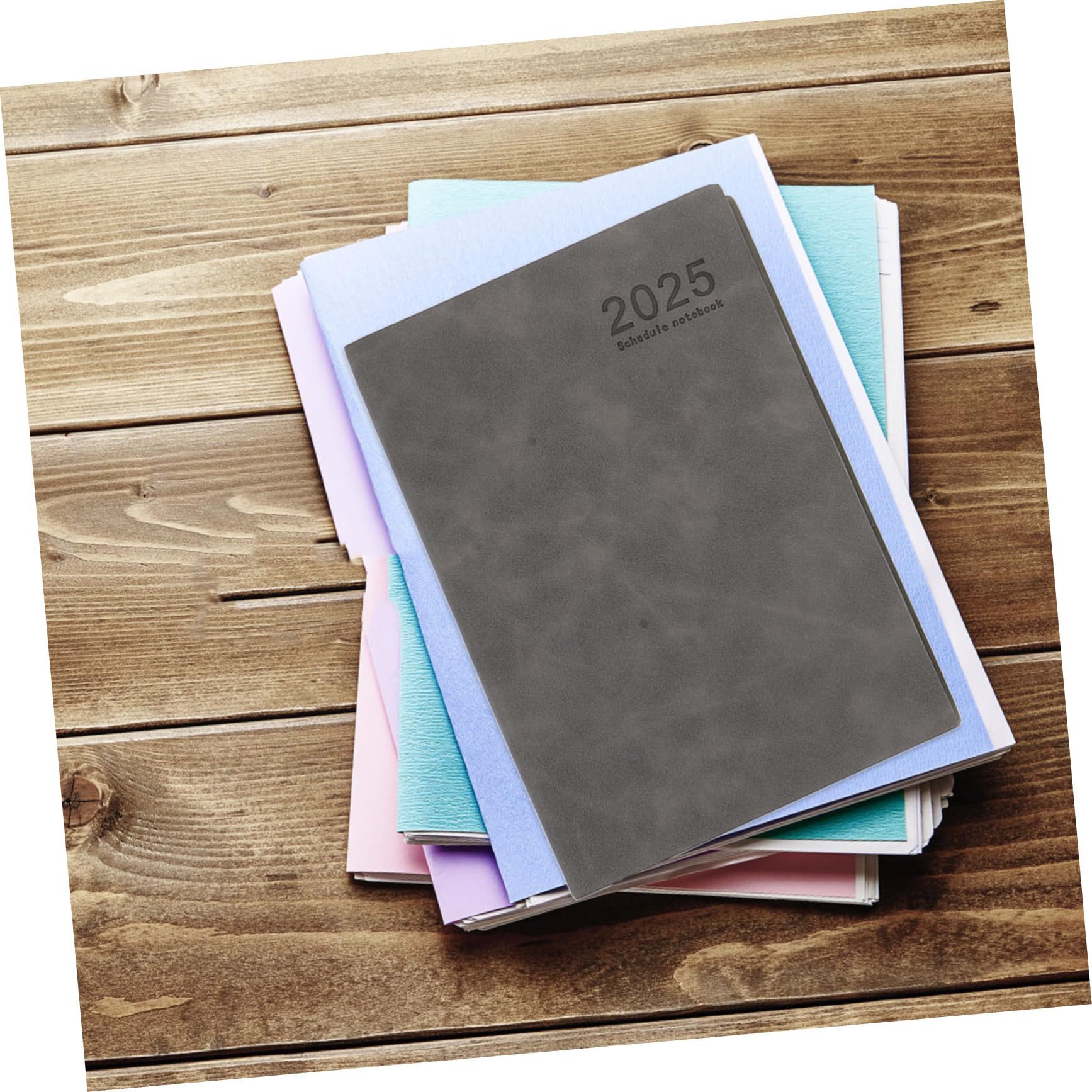 Planner Giornaliero A5 3 Pezzi in Pu, Diario Datato per Scuola e Ufficio | Back To School Party, Calendario Mensile con Schede, Quaderno Spesso per Gestione del Obiettivi