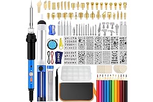 116pcs Professional DIY Wood Burning Tool Kit with Enhanced Adjustable Temp