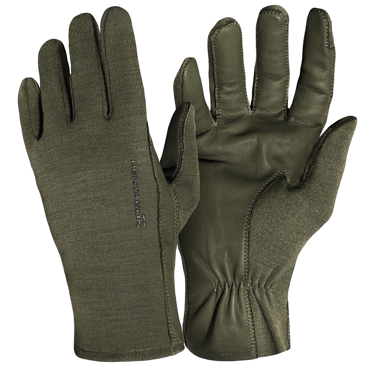 Pentagon Men's Short Cuff Pilot Gloves Olive size M