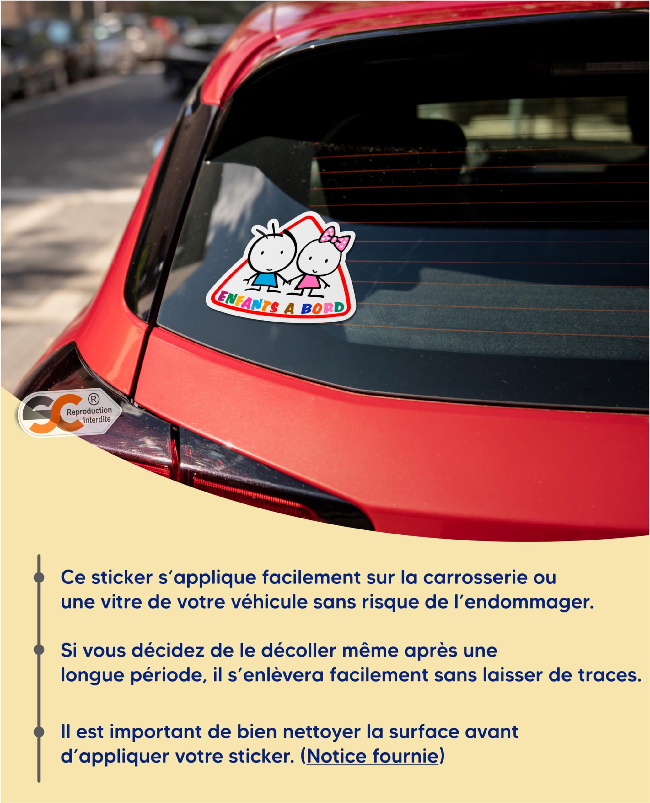 Lot 2 Autocollants Bébé à Bord – 12x7,5 Cm Motif Cœur & Empreinte Pied + 27 Tétines, Sticker Voiture Enfant Amusant & Visible