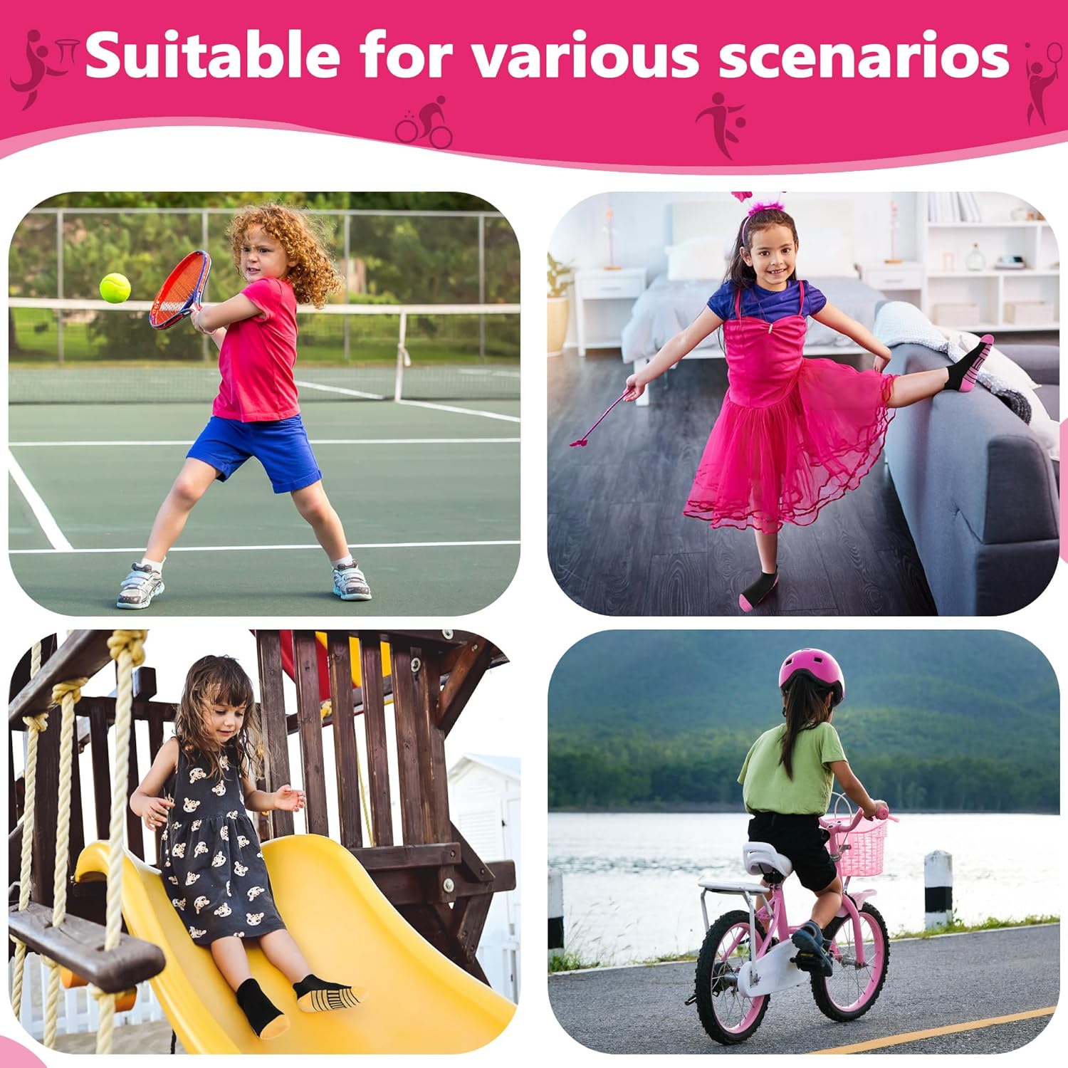 Kids Socks Boys Sock, 12 Pairs Ankle Athletic Low Cut Sport Short Socks for Boys Girls Toddler 1-14 Years - Image 6