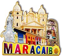 Vista 1 de Maracaibo Venezuela - Imán de madera 3D para nevera, recuerdos coleccionables, decoración hecha a mano, artesanías, 2