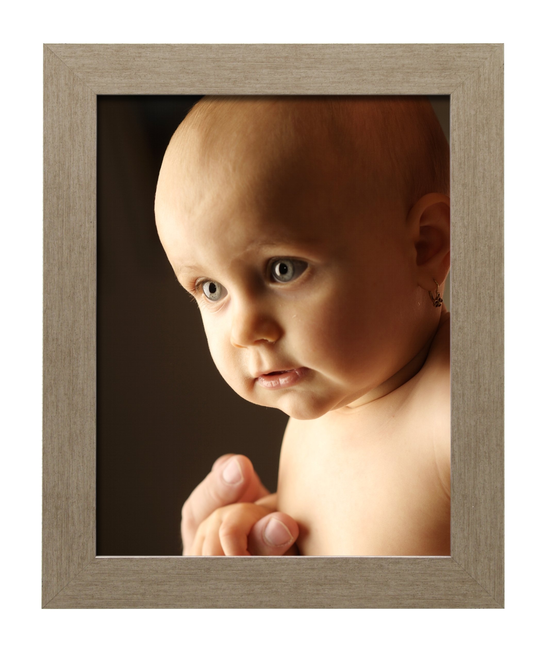 Cadre photo bois bronze 30x30 cm Deknudt Frames S43BD2 pour photo carrée