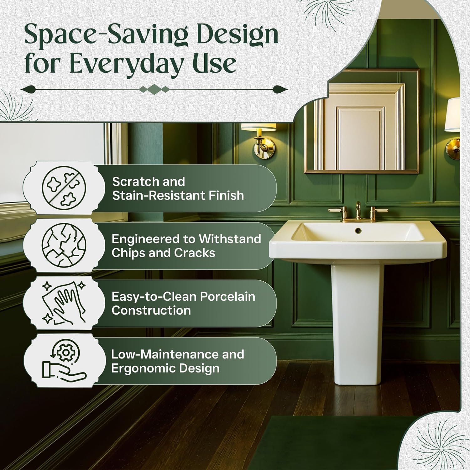 RENOVATORS Supply Manufacturing Children's Pedestal Sinks Porcelain in White (Set of 6) 40686