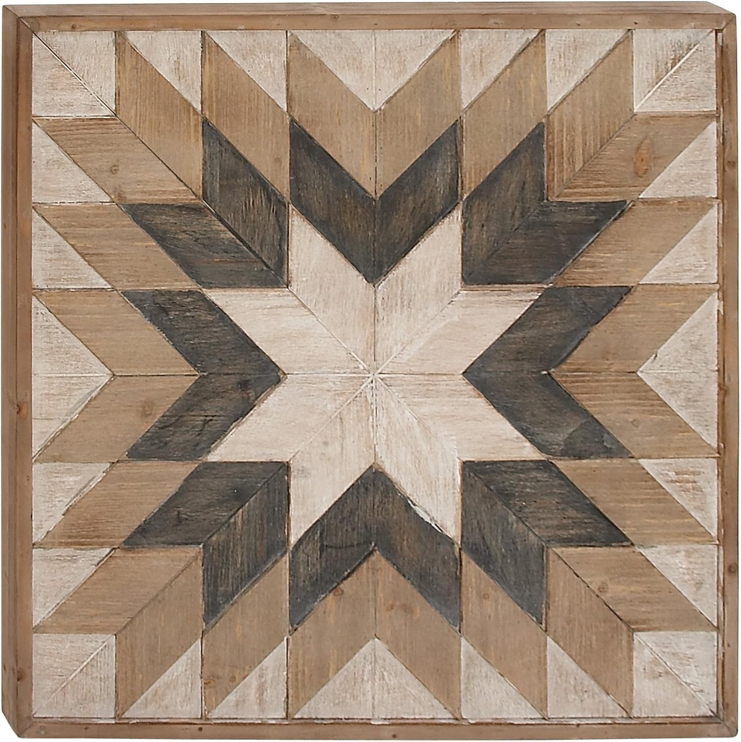 Limited Discount Deco 79 Antique Colonial Elegant Wall Decor, 30 H x 30 L, Natural Wood Brown