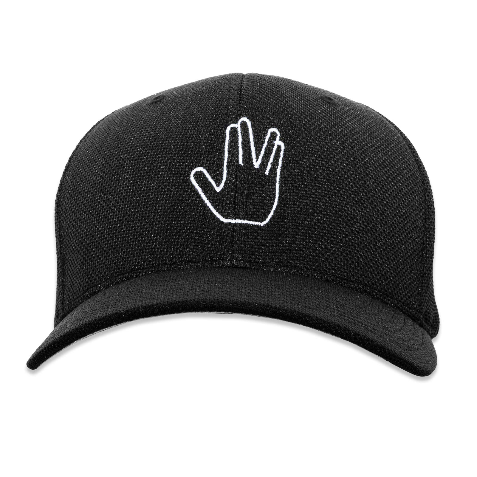 EvolveFISHST Live Long and Prosper Vulcan Salute Embroidered Flexfit Adult Cool & Dry Sport Cap Hat