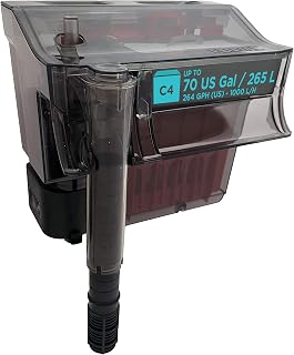 Fluval C4 Power Filter: 5-Stage Hang-On-Back Aquarium Filter for 40-70 Gallon Tanks