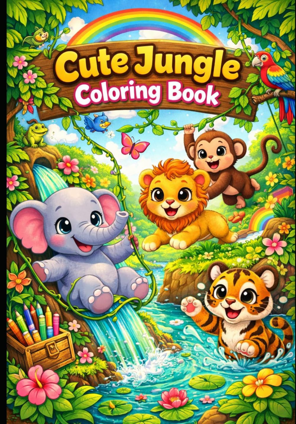 Kids Drawing Colouring Book