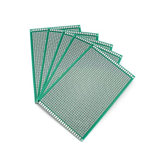 Placa PCB de un solo lado de 3.1 x 4.7in, prototipo PCB universal, placa de circuito impreso de fibra de vidrio para tablero de soldadura Arduino,