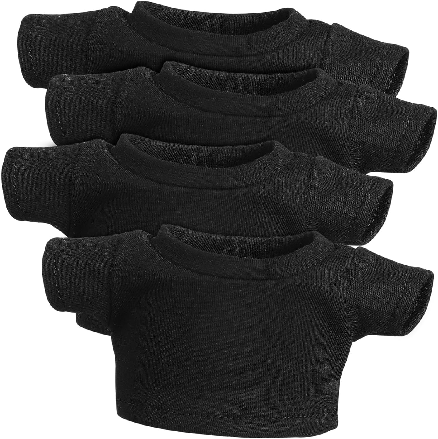 LIOOBO 4Pcs Short Sleeve T Shirts for Stuffed Bears Replaceable Doll T Shirts Delicate Doll Clothes Stuffed Animal Accessories