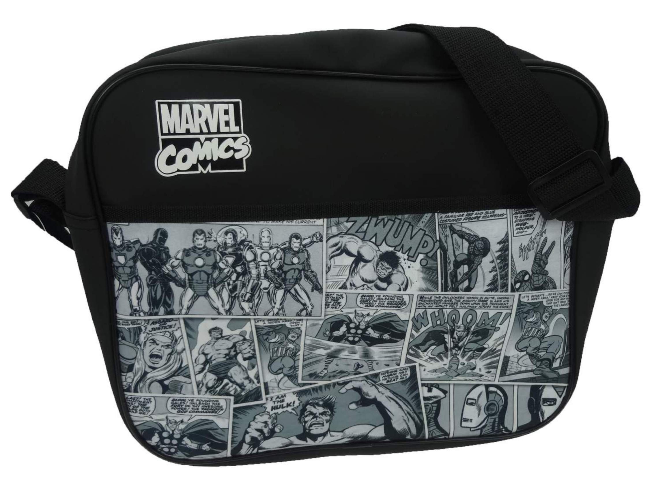 Marvel Messenger Bag, 34 cm, Black