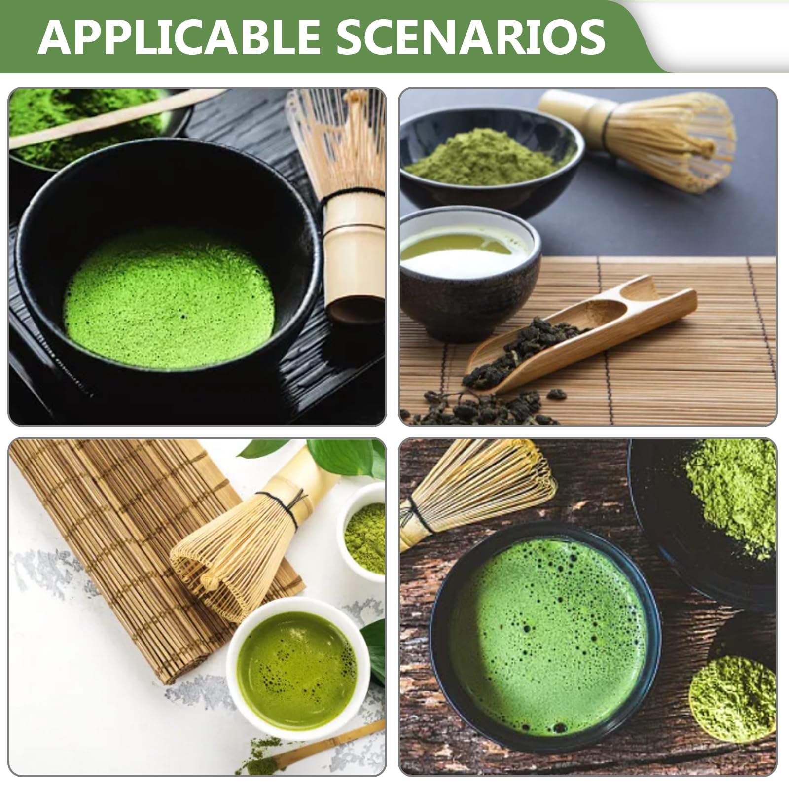 Set di 5 scope matcha, ciotola e set rosa, con beccuccio, frusta, cucchiaio+chasen+colino, tè per cerimonie di tè e regalo