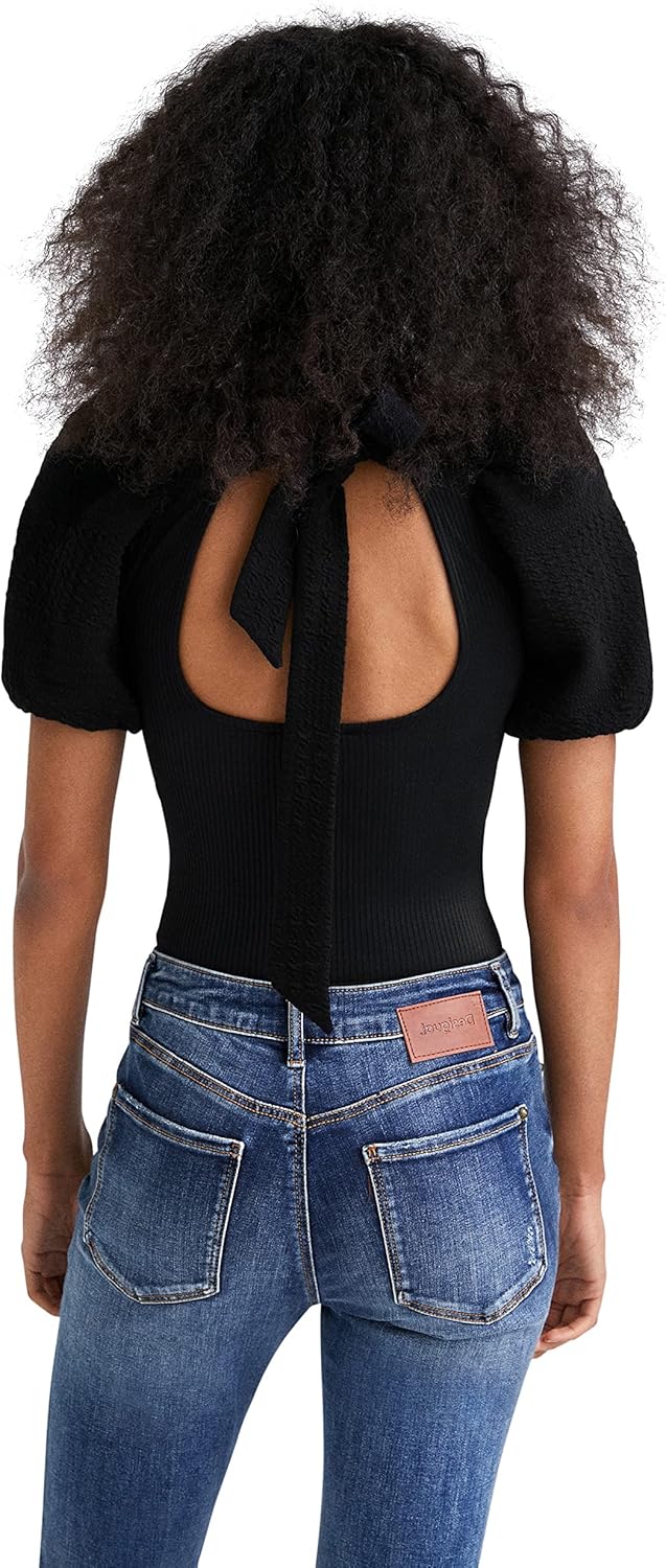 Body Blouse Desigual Donna - 91% Acetato, 9% Elastan, Lavabile In Lavatrice - Foto 8