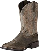 Vista 1 de Ariat Botas de trabajo de piel de campo para hombre con puntera cuadrada ancha