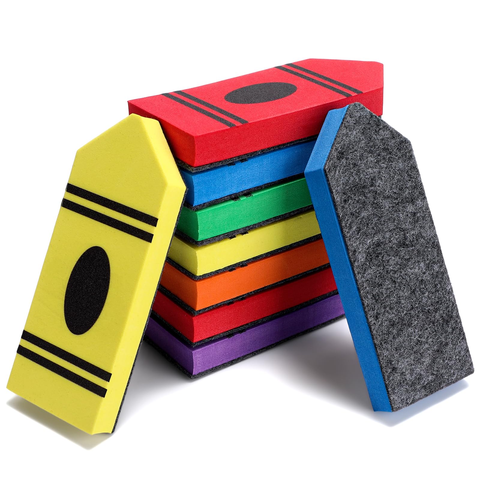 6 Pcs Classroom Magnetic Whiteboard Dry Erase Erasers