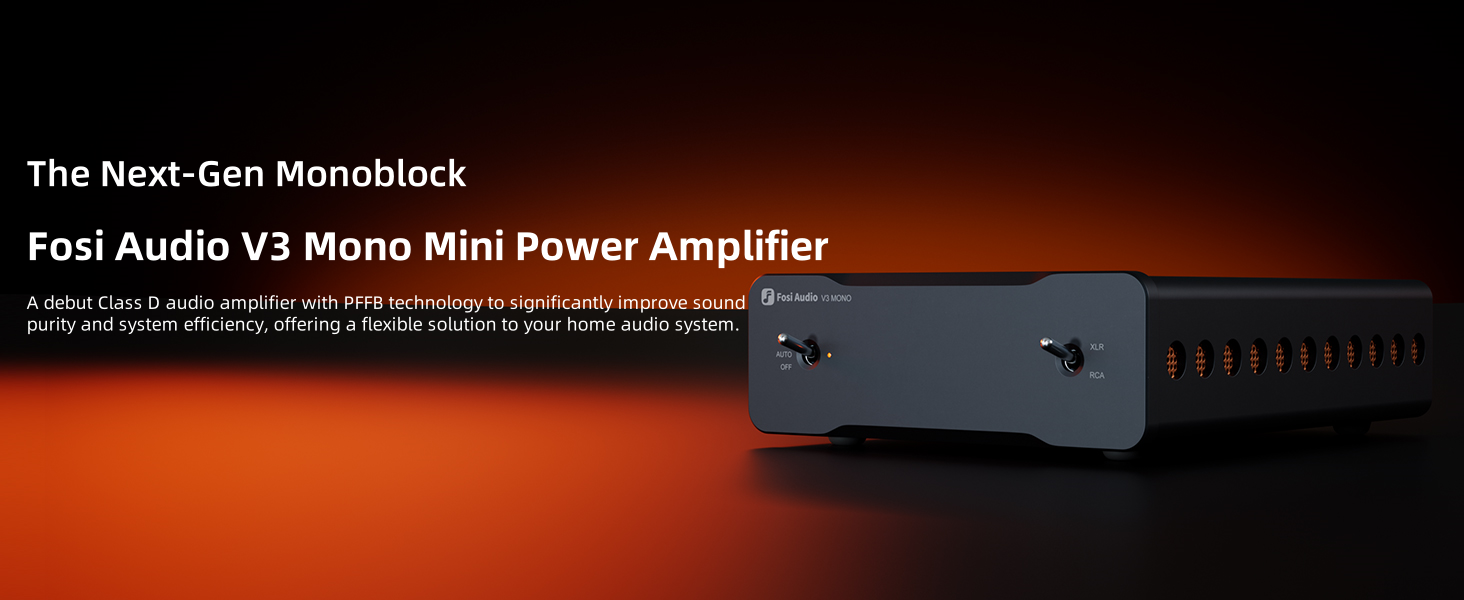 Amazon.com: Fosi Audio V3 Mono Power Amplifier for Home Audio