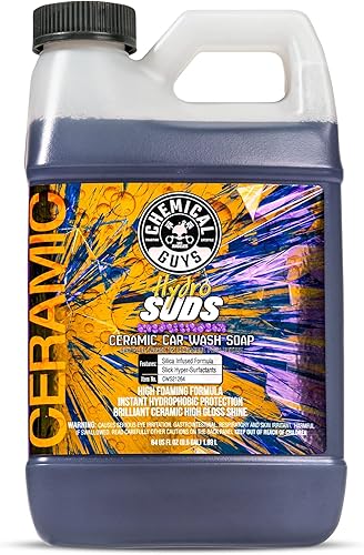 Chemical Guys CWS21264 HydroSuds Ceramic SiO2 Shine - Jabón de lavado de coche de alta espuma (funciona con cañones de espuma, pistolas de espuma o