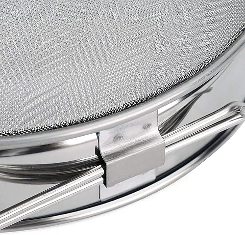 Miniatura 2 de Colador de miel de acero inoxidable Extractor de miel de doble tamiz de abeja Colador de escombros de miel Apicultura Filtro de miel Equipo de