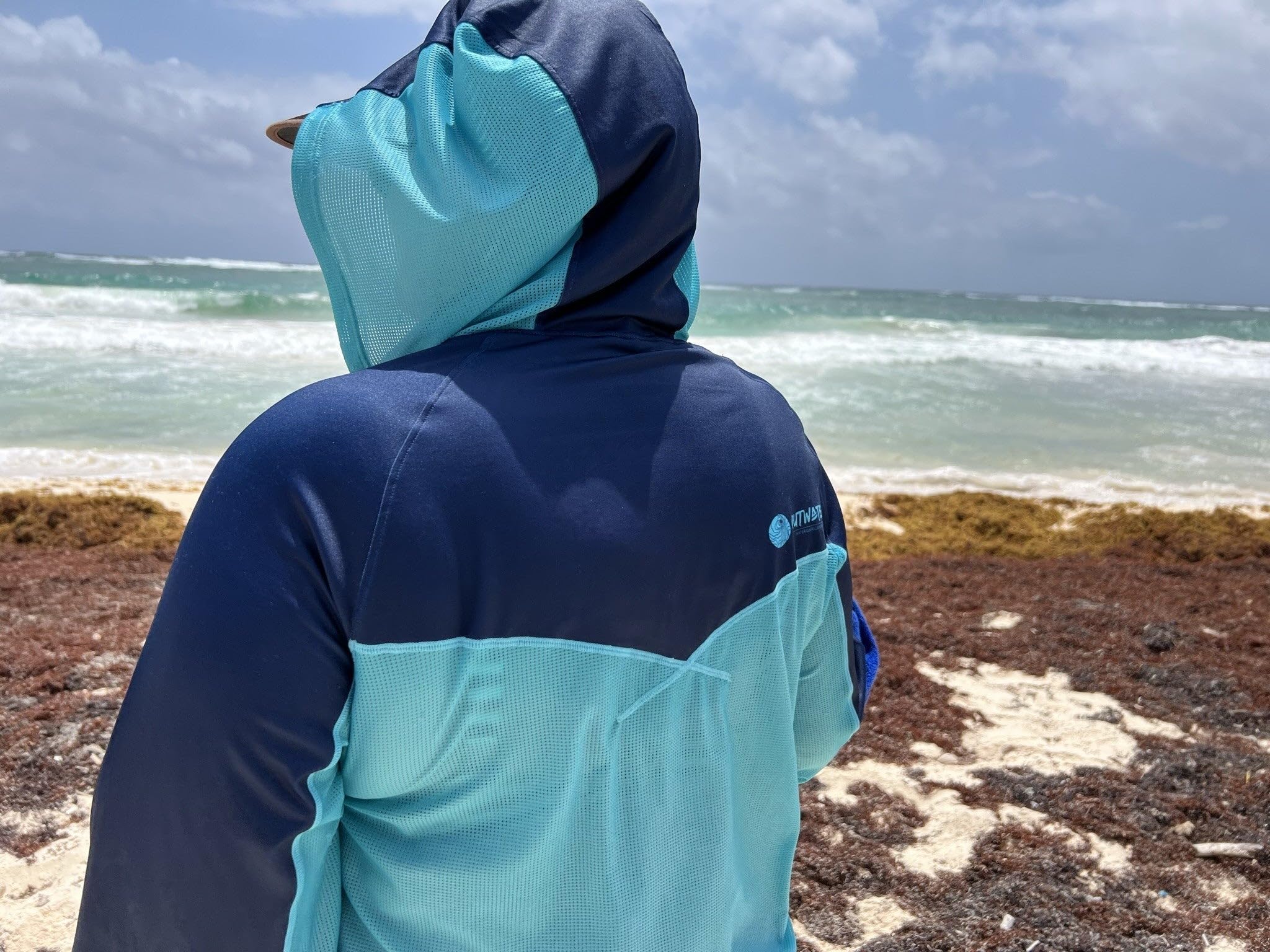 OUTWATER Guerilla – Camiseta de pesca para hombre, protección solar, antirrayos UV con capucha UPF50+ | Pesca, Kayak, Paddle, Outdoor