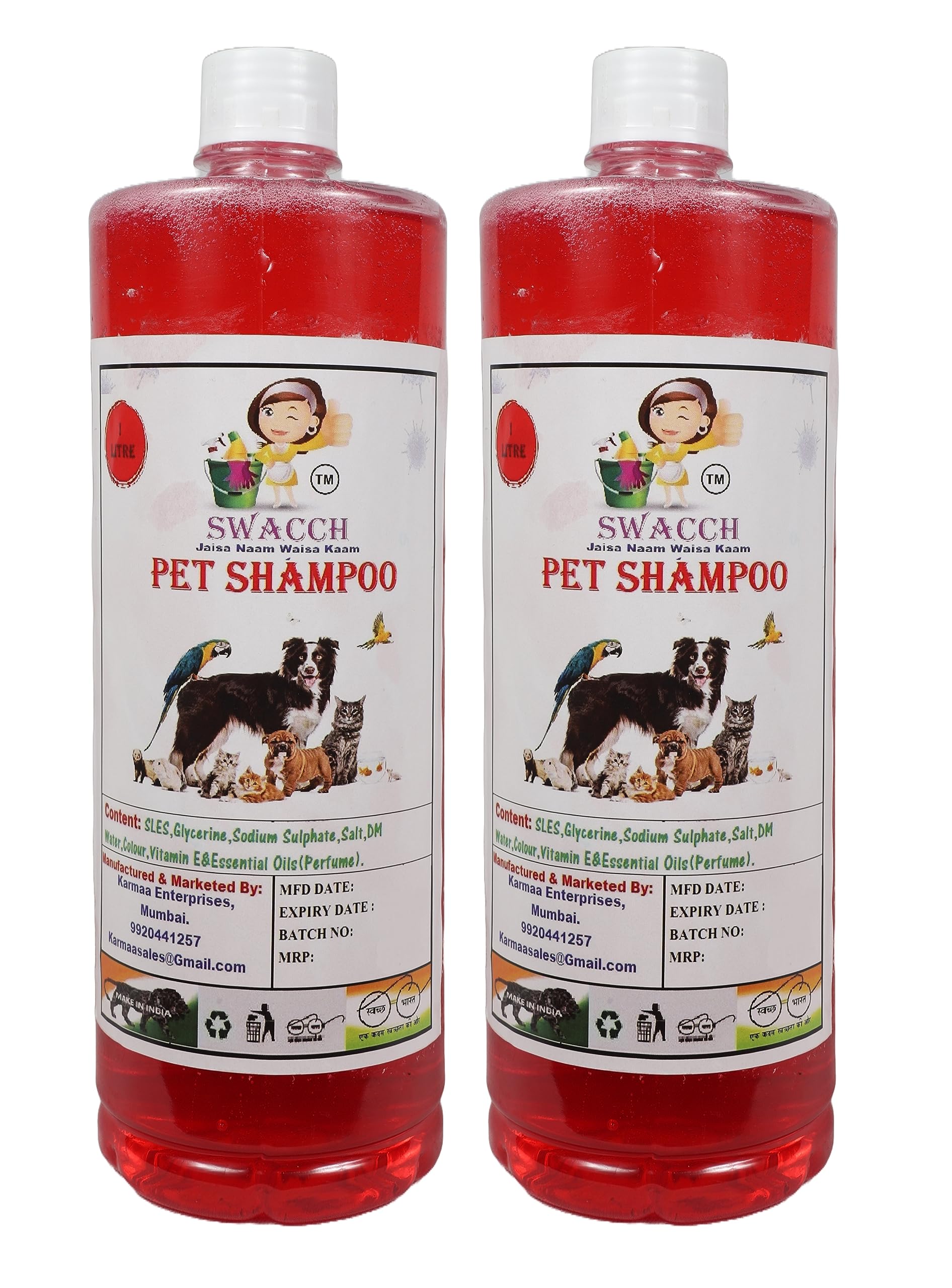 SWACCH PET Shampoo (1 Litre) (Combo Pack of 2) Strawberry (B0B7B81HKN) Amazon Price History, Amazon Price Tracker