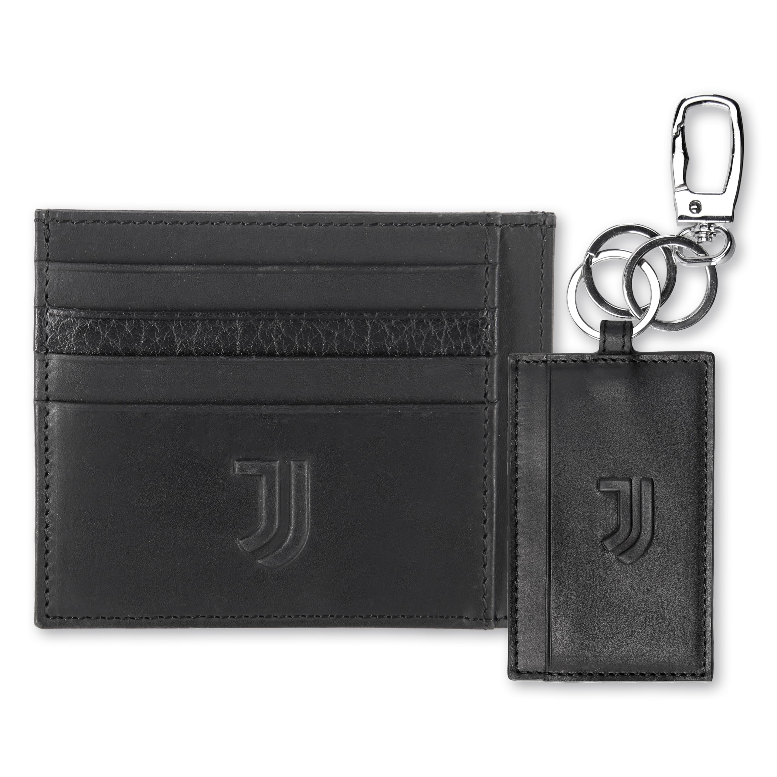 Juventus Official Leather Card Holder and Keyring Set