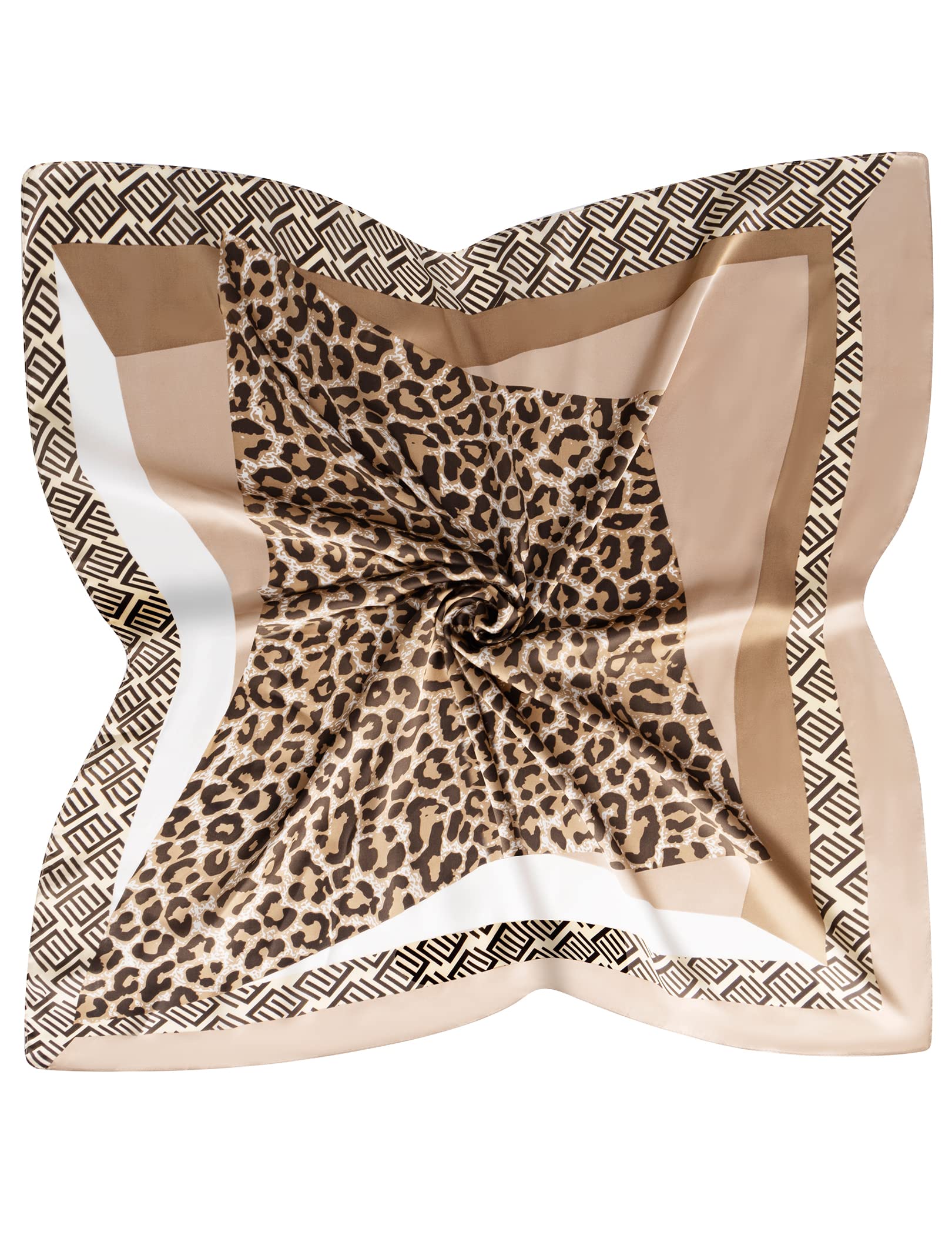 Silk Scarf Womens Square Satin Headscarf Neck Hair Scarf Fashion Pattern Medium Lightweight Kerchief