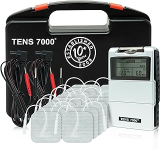 TENS 7000 TENS Unit Muscle Stimulator and 16 Pack of TENS Unit Replacement Pads