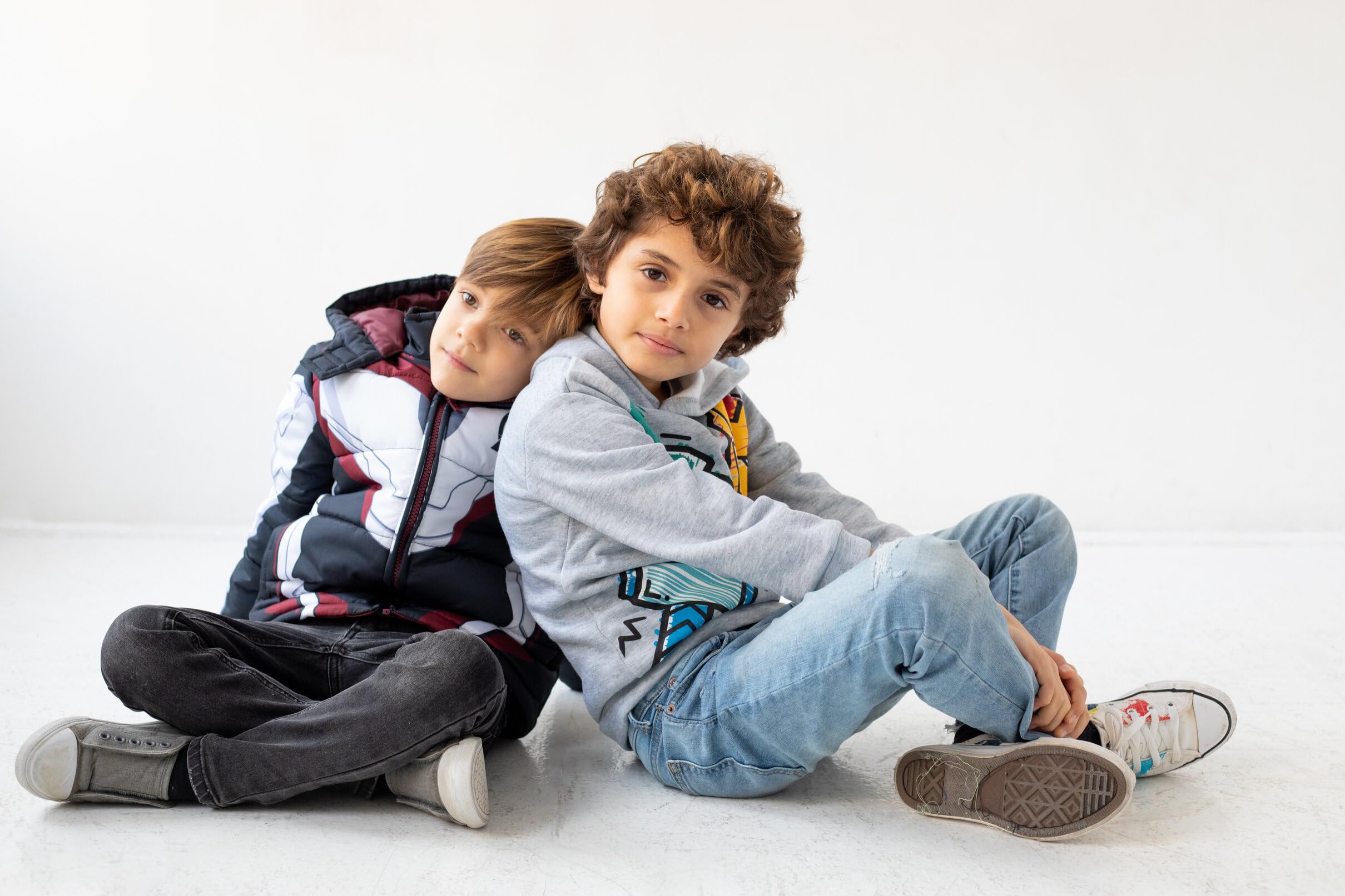 Marvel Piumino con cappuccio e cerniera per bambini