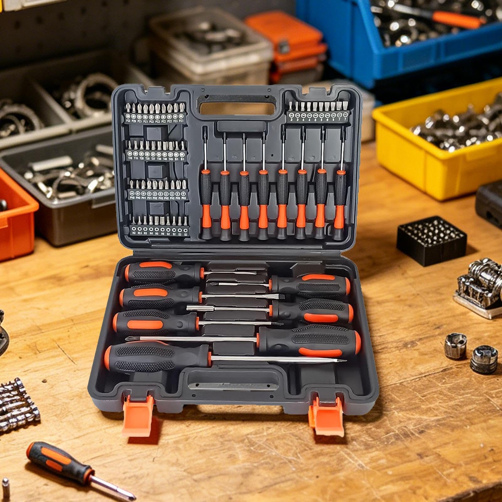 Destornilladores Magnéticos Conjunto 66 piezas de puntas precisión | Juego de Destornilladores Magnéticos Para Relojes, Gafas, Ordenadores, Gafas de Sol y Electrónica del Hogar