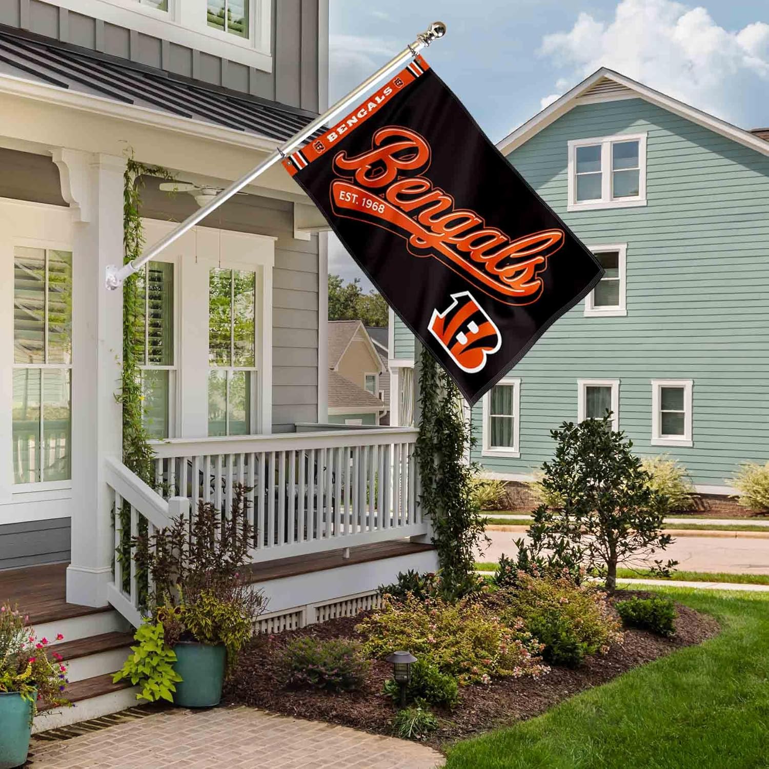 WinCraft Cincinnati Bengals Script Logo Premium Flag - Image 5