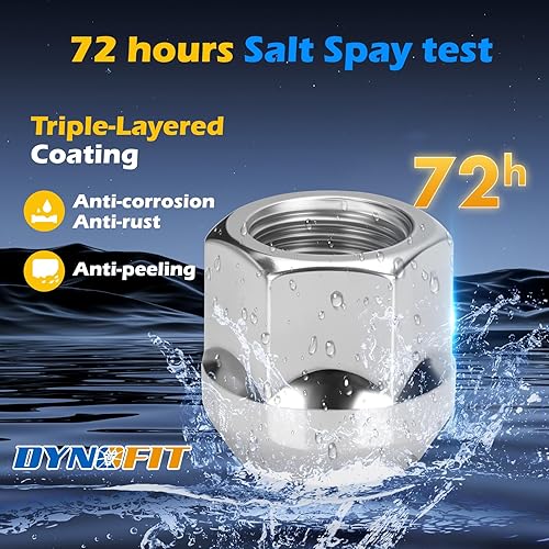 Miniatura 4 de dynofit Tuercas de rueda de repuesto 14x2.0, 24 piezas M14-2.0 de 0.827in de altura cónica de extremo abierto para excursión, expedición 2000-14,