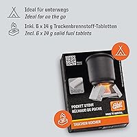 Vista 3 de Esbit, estufa plegable de bolsillo con tabletas de combustible sólido