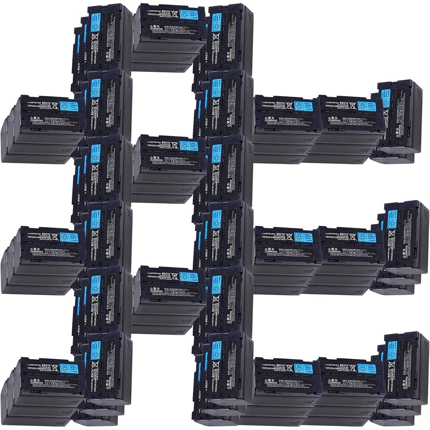 80 Pack 7 2V 5240mAh BDC70 AA Rechargeable Lithium Battery for Topcon Sokkia Total Stations GPS Station and