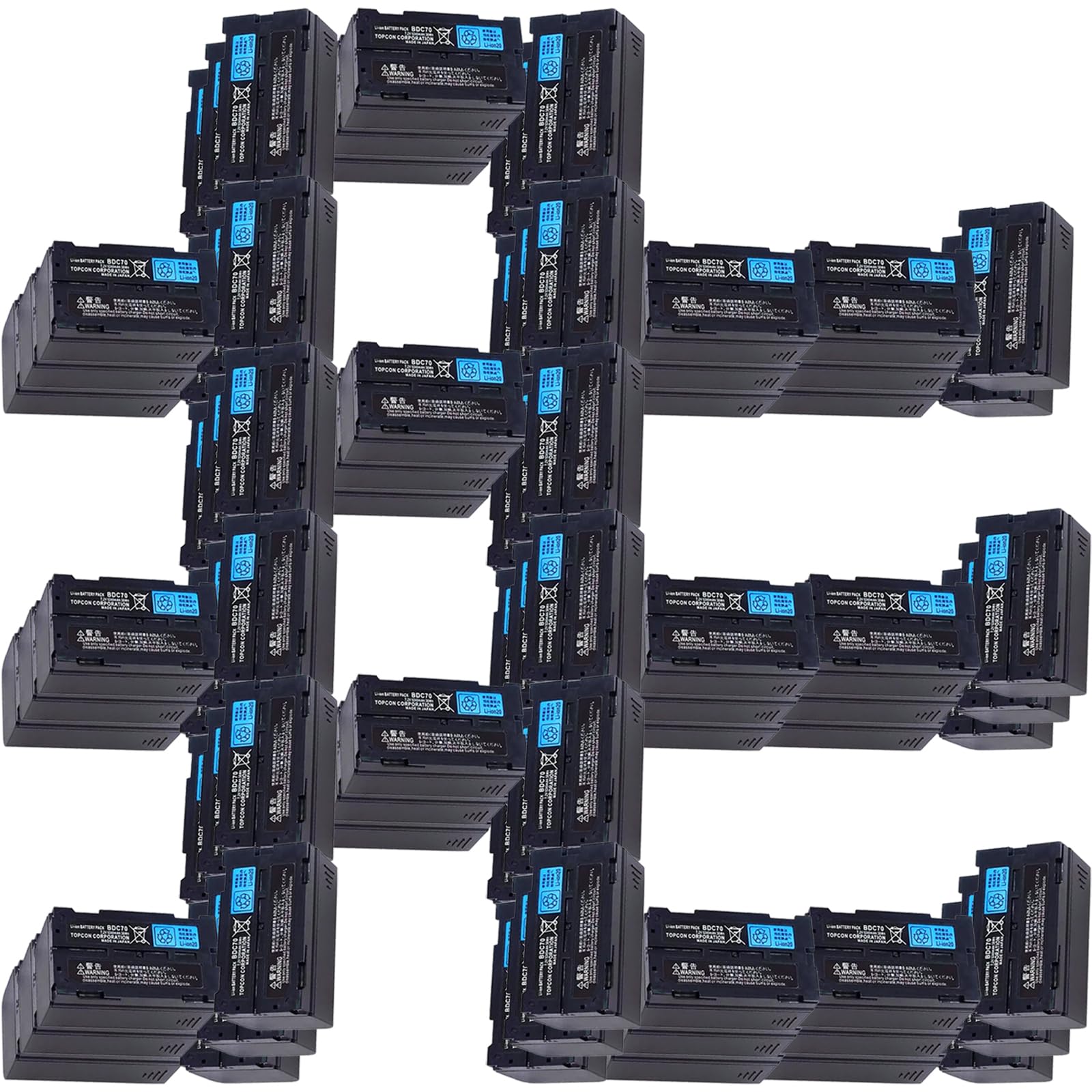 80 Pack 7 2V 5240mAh BDC70 AA Rechargeable Lithium Battery for Topcon Sokkia Total Stations GPS Station and