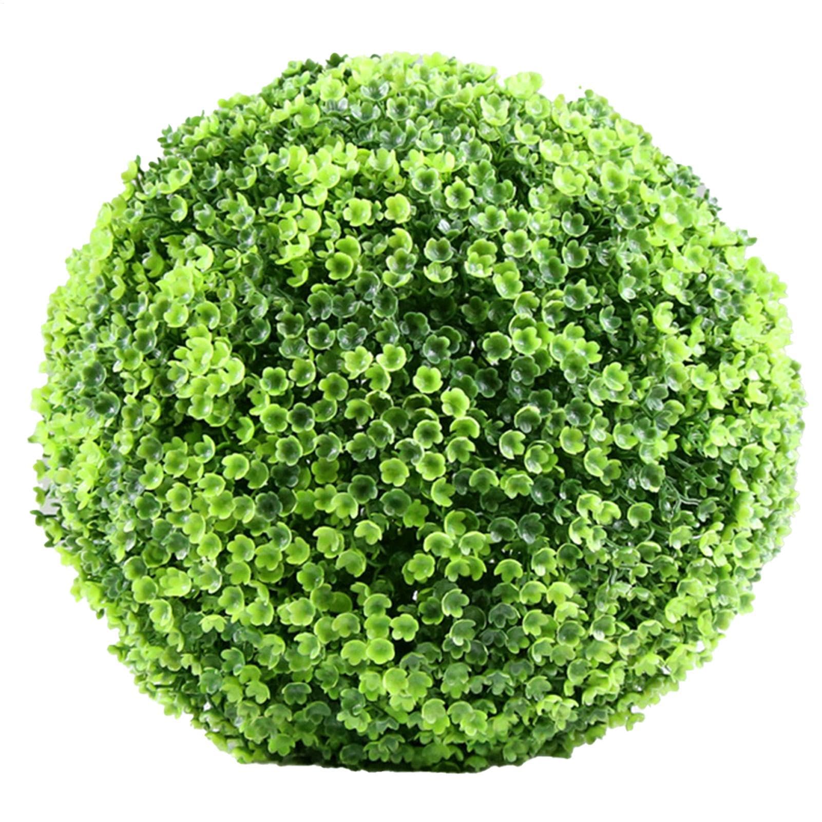 Boule topiaire artificielle verte de 30cm pour deco de jardin et terrasse
