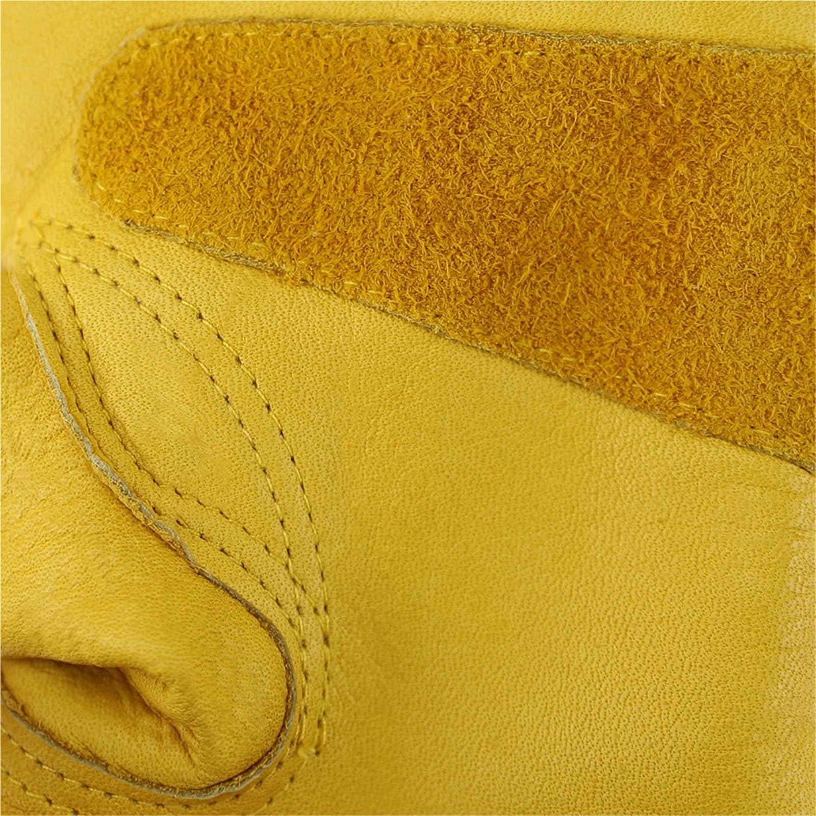 2 paires de gants travail d'hiver, moto thermiques isolés en cuir, doublure coton for temps froid, for congélateur pour Pelleter la Neige(L)