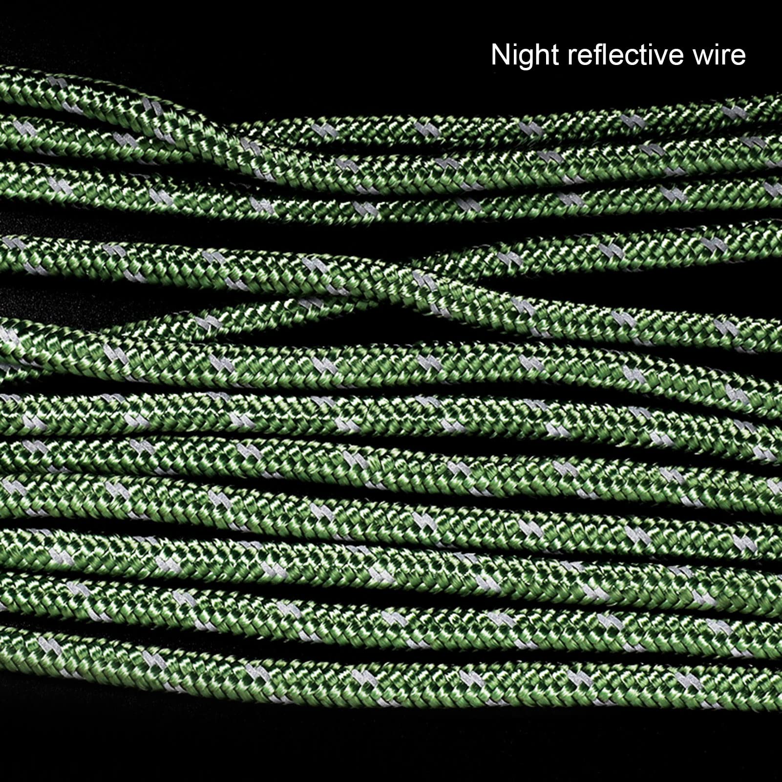 8 Corde Ultraleggere Da Tenda 4 Mm Con Tenditori In Alluminio – Riflettenti, Per Campeggio E Teloni (Blu)