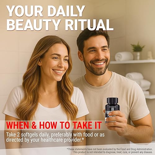 Miniatura 6 de New Elements 9X Vitaminas para la piel y las uñas  Biotina 10,000 mcg con suplemento de cola de caballo, colágeno, queratina, niacina, MSM, D3,