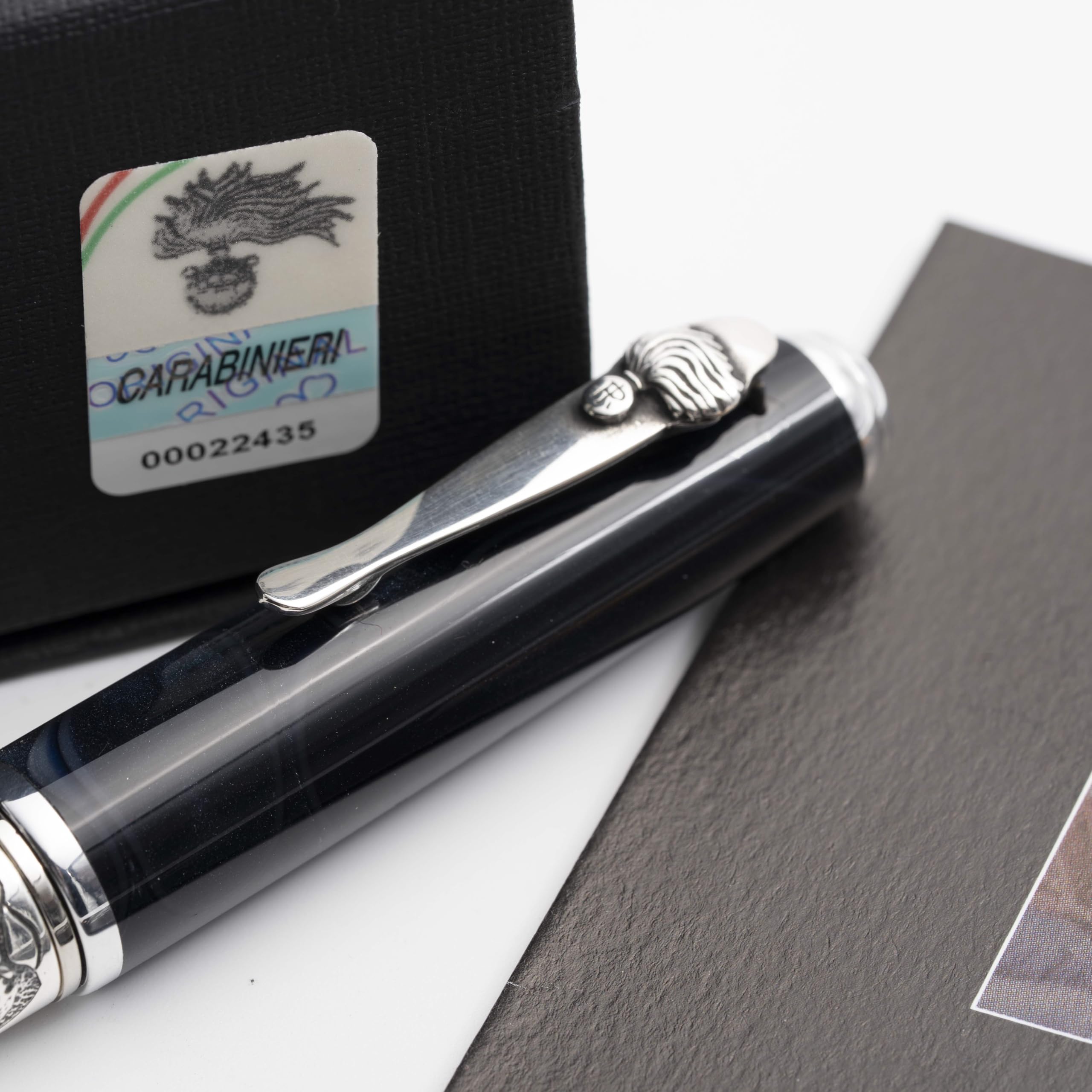 MARLEN Penna l'Arma di Calliope Slim, Penna Arma dei Carabinieri, Collezione Forze Armate, Confezione Regalo, Made in Italy (ROLLER)
