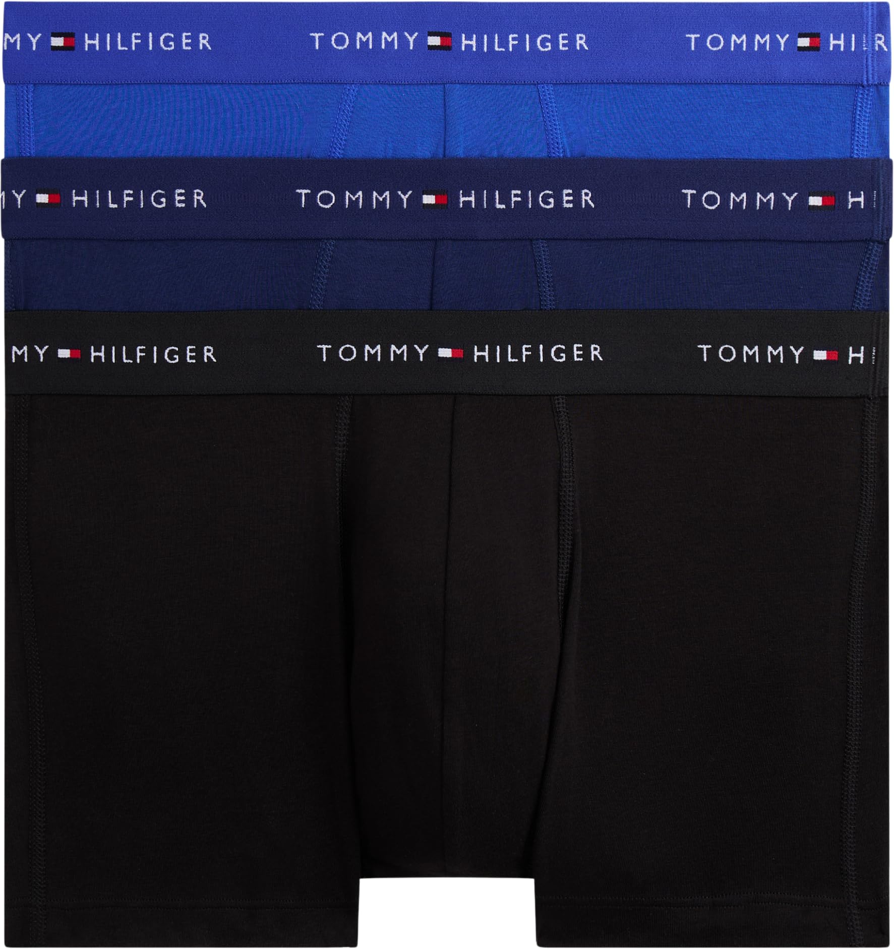Tommy Hilfiger Men's 3P Trunk Dtm UM0UM03920 Trunk, Green (Nob Blu/Prp Nvy/Blk), L