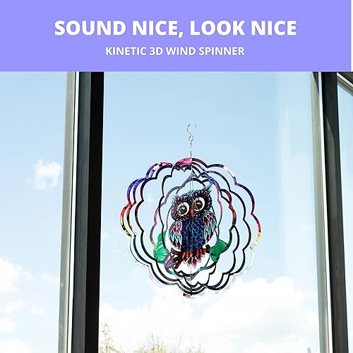 Vista 37 de VP Home Molinillo de viento floral de colibrí, molinillos de viento de metal para decoración de patio y jardín, escultura cinética 3D de colibrí