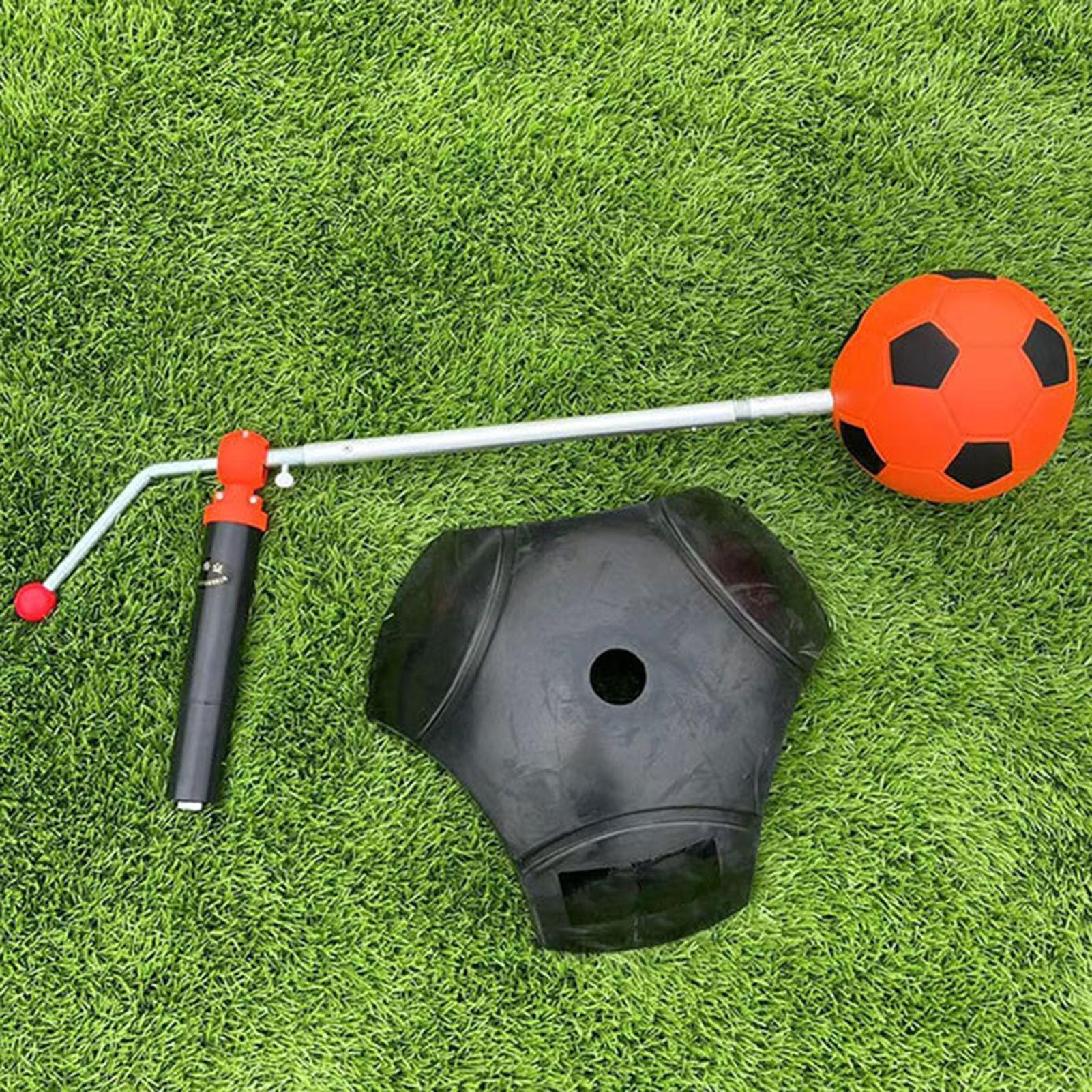 Trainer Touch Calcio, Ausilio Allenamento Football con Rotazione 360° | Meccanismo a Molla, Base in Gomma, Allenamento Calci Multi-Angolo per Passaggi, Controllo e Agilità